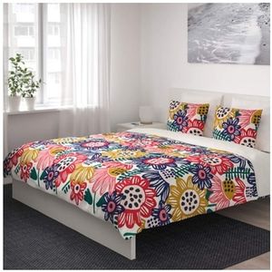 New Ikea Sommaraster Duvet Cover & Pillowcases King Size